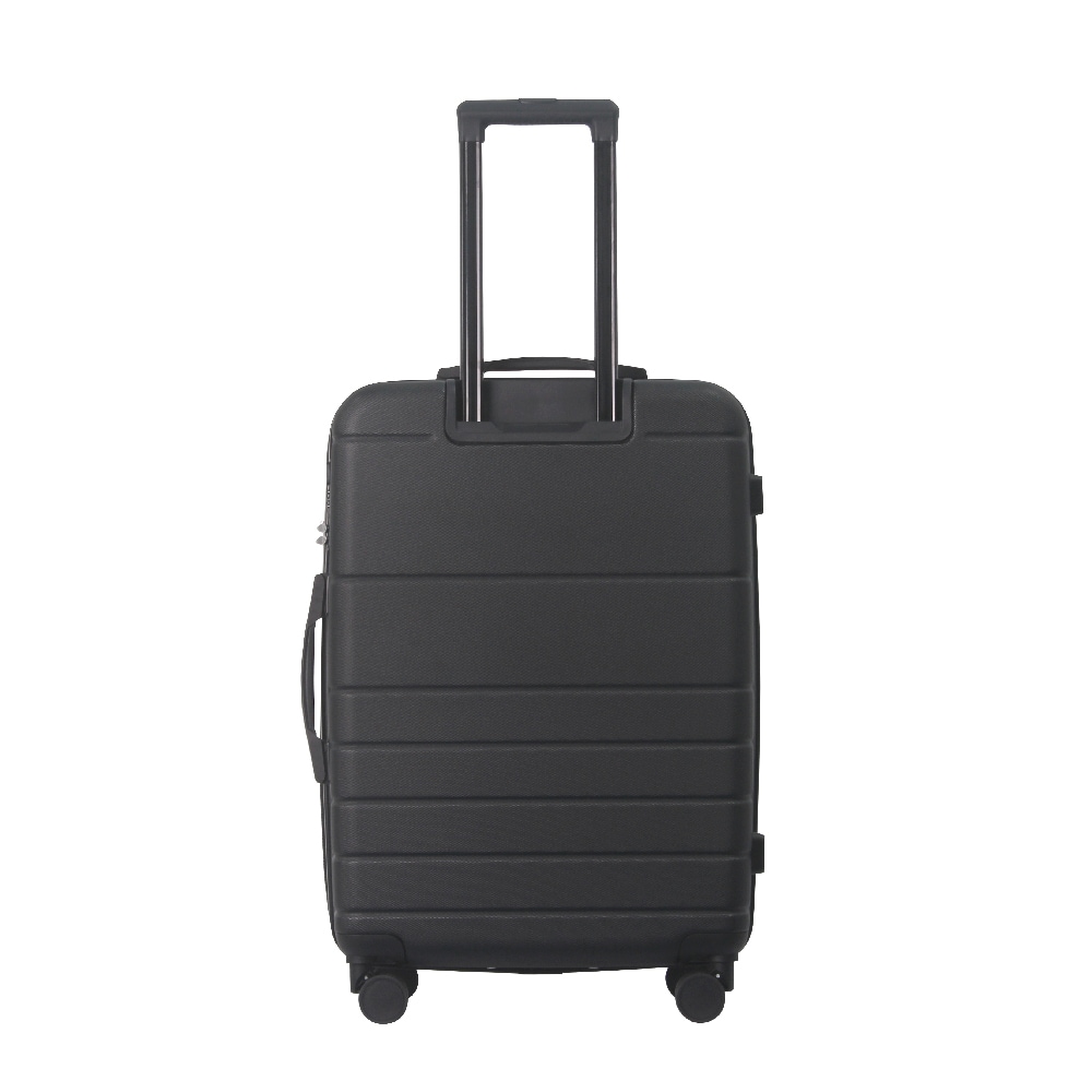 Luggage Sets ABS Hardshell 3pcs Luggage, Lightweight Durable Suitcase Sets Spinner Wheels Suitcase With TSA Lock 20''24''28'' Available(Black)_voghion.com